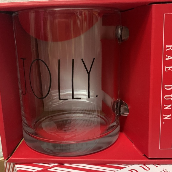 RAE DUNN GLASS COFFEE CUP/MUG, NEW - Picture 3 of 5